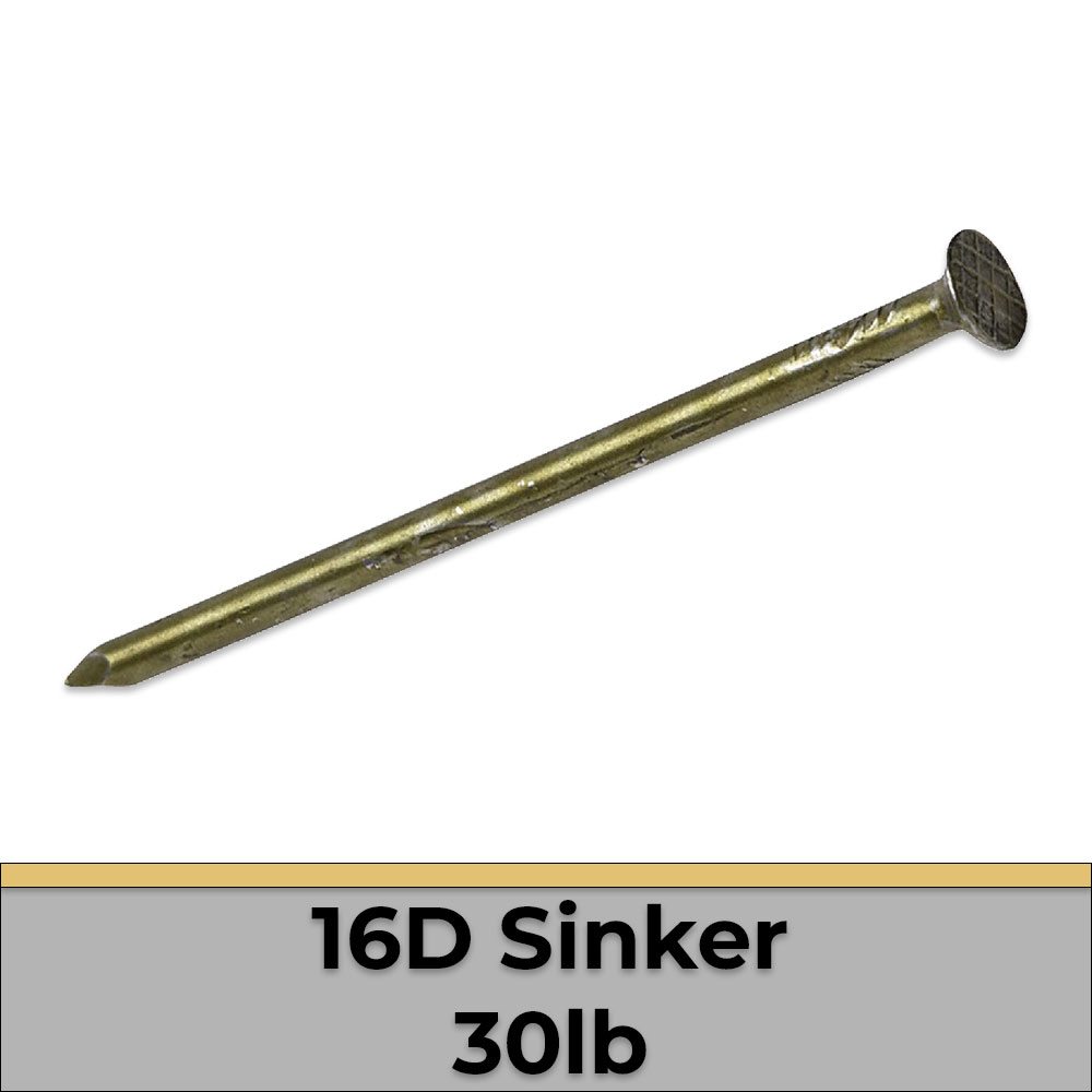 Nails 16D Coated Sinker Steel (Jar 140) - NSI Industries